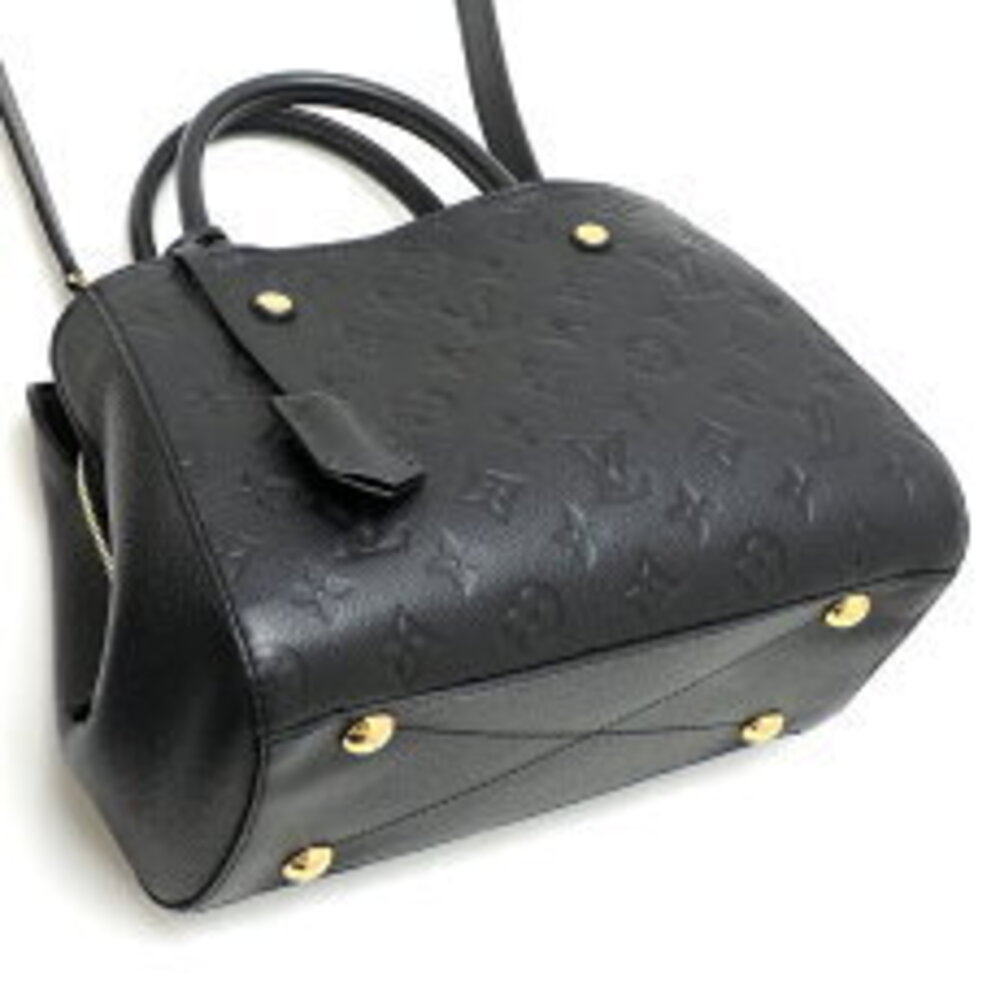 Louis Vuitton Montaigne Handbag Empreinte Noir Black - Picture 3 of 9